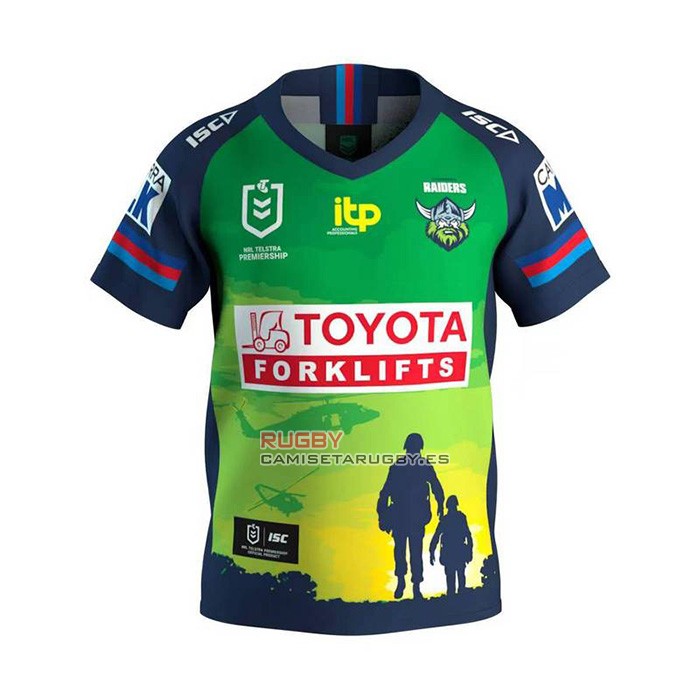 Camiseta Canberra Raiders Rugby 2022 Indigena